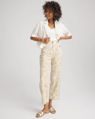 Chico's - Printed Cropped Straight-Leg Pants