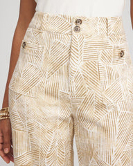 Chico's - Printed Cropped Straight-Leg Pants