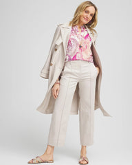Chico's - Stretch Sateen Straight Cropped Pants