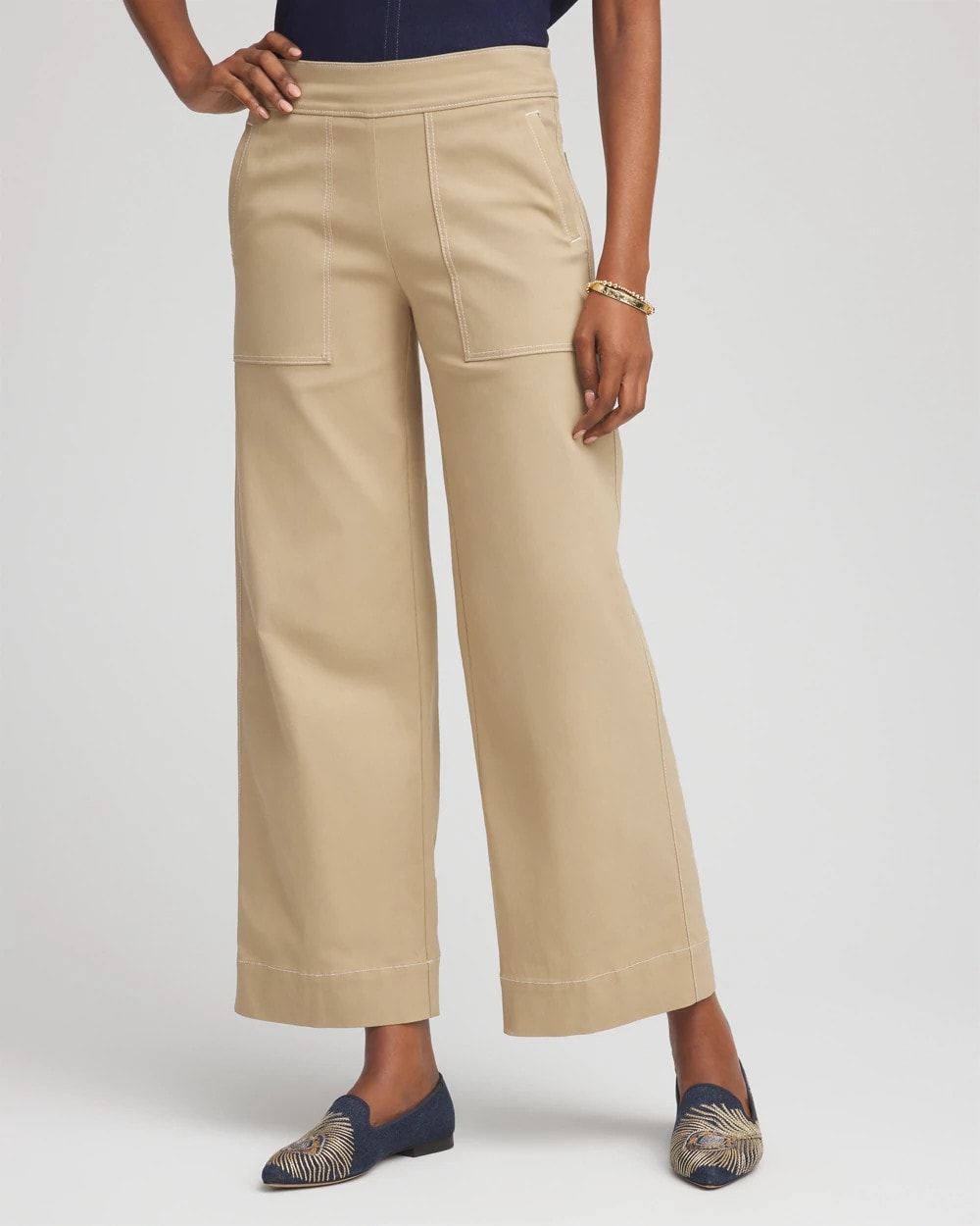 Chico's - Brigitte™ Utility Wide-Leg Cropped Pants