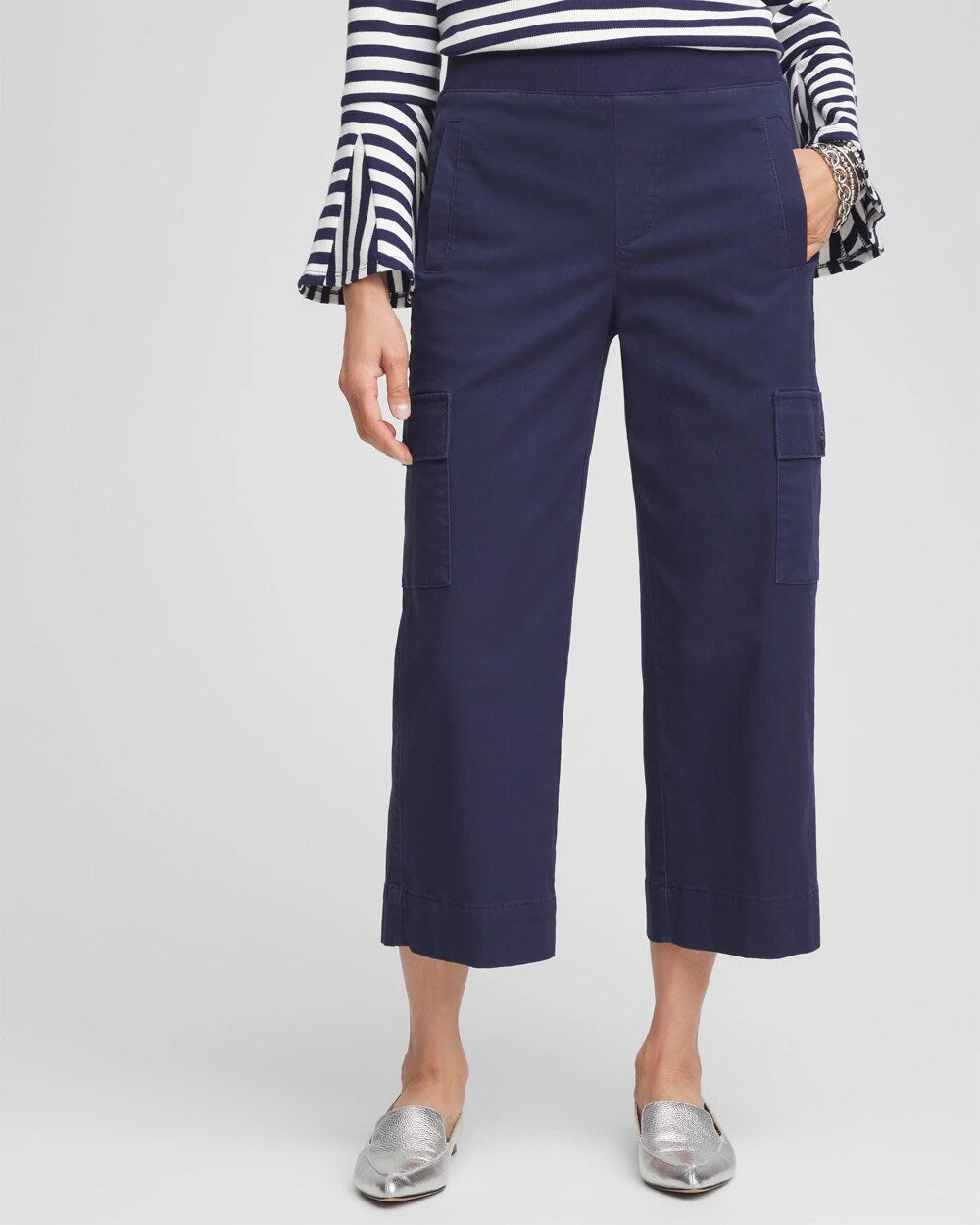 Chico's - Cargo Straight Leg Cropped Pants