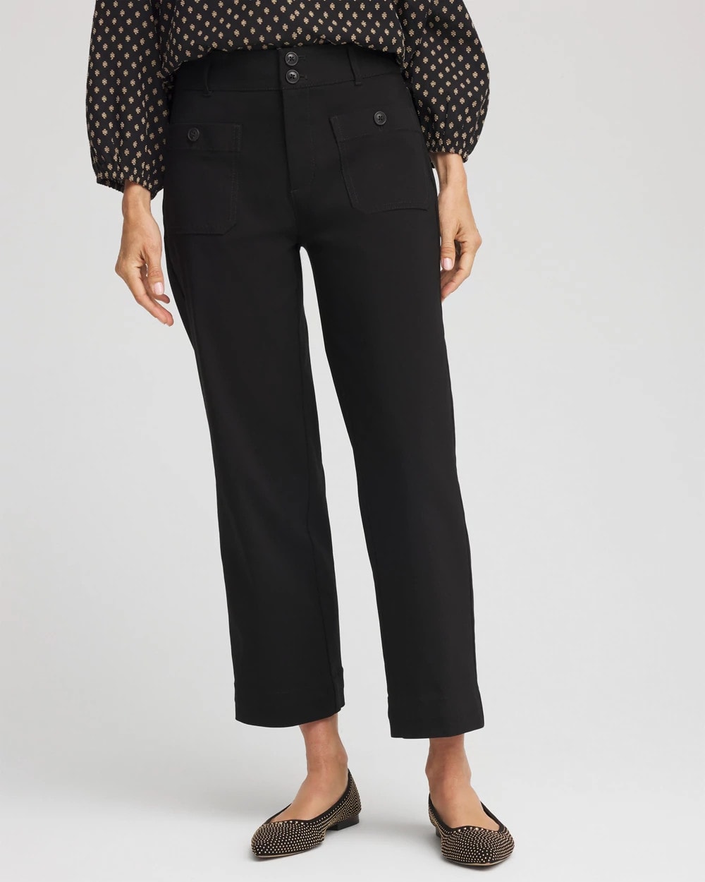 Chico's - Emme Four Pocket Straight Cropped Pants
