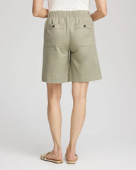 Chico's - Cotton-Linen Pull-On Utility Shorts