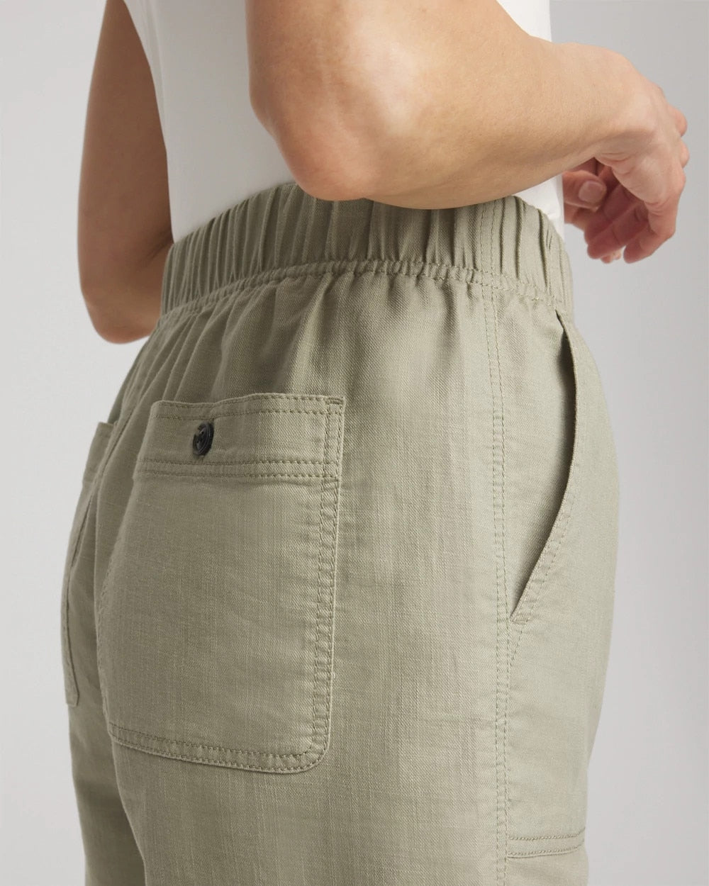 Chico's - Cotton-Linen Pull-On Utility Shorts