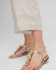 Chico's - Linen Pull On Waist Cropped Pants