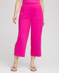 Chico's - Zenergy® French Terry Gauze-Inset Cropped Pants