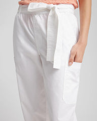 Chico's - Poplin Pull-On Tapered-Leg Cropped Pants