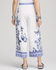 Chico's - Butterfly Pull-On Linen Cropped Pants