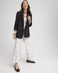 Chico's - Brigitte™ Floral Embroidered Wide-Leg Cropped Pants