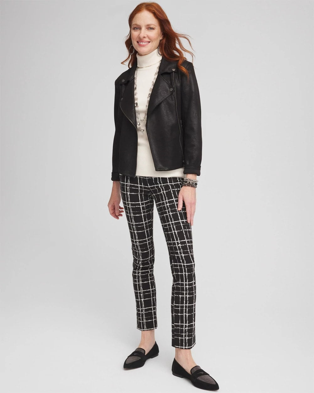 Chico's - Brigitte Plaid Slim Ankle Pants