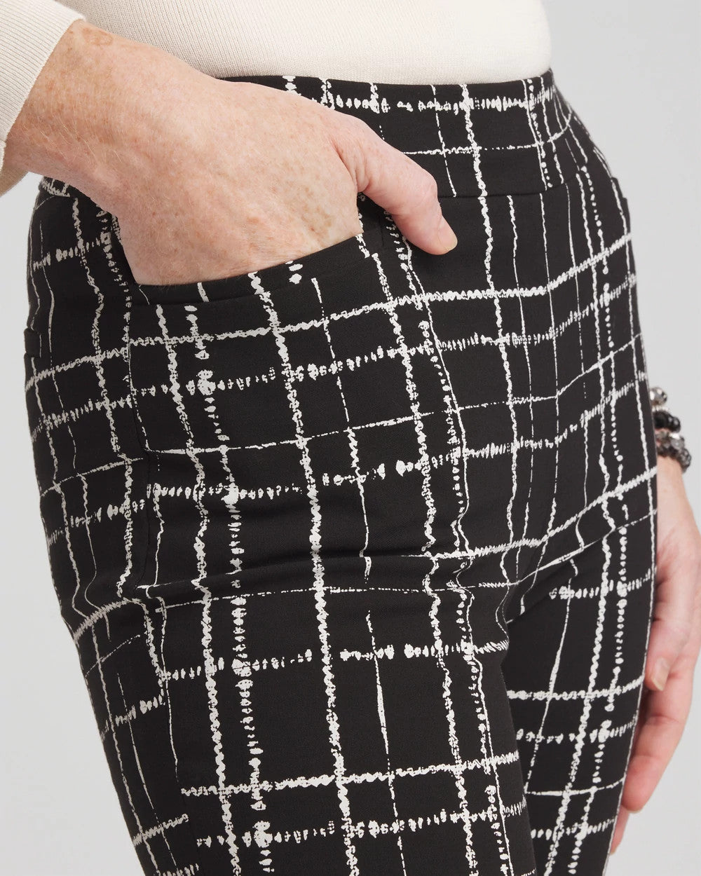 Chico's - Brigitte Plaid Slim Ankle Pants