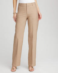 Chico's - Petite Cotton Straight-Leg Trousers