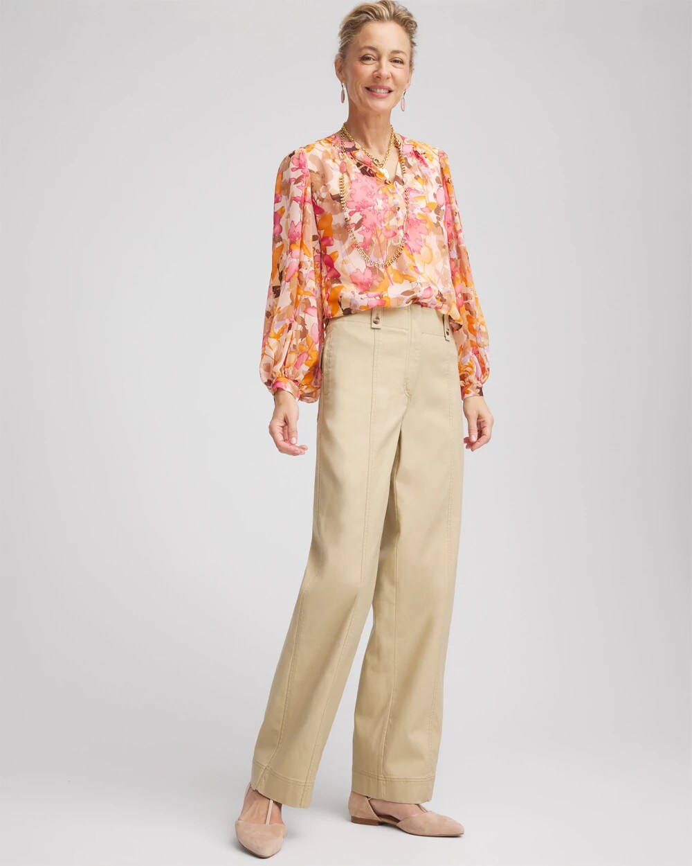 Chico's - Utility Twill Straight Leg Pants