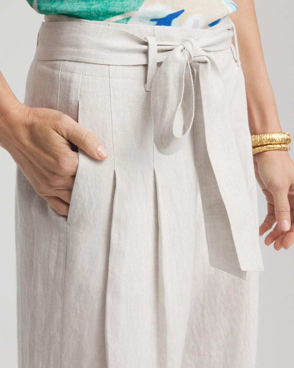 Chico's - Hollywood Waist Belted Linen Pants