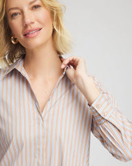 Chico's - Vanilla Chai Striped Shirtdress