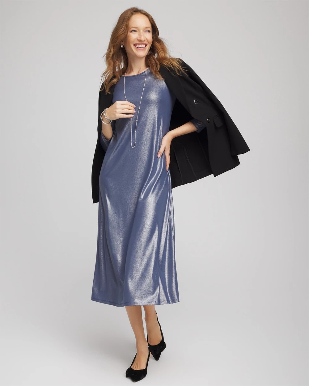 Chico's - Foiled Jersey Knit Maxi Dress
