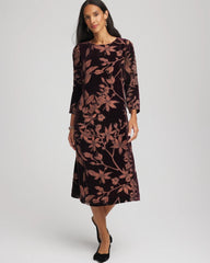 Chico's - Burnout Velvet Midi Dress