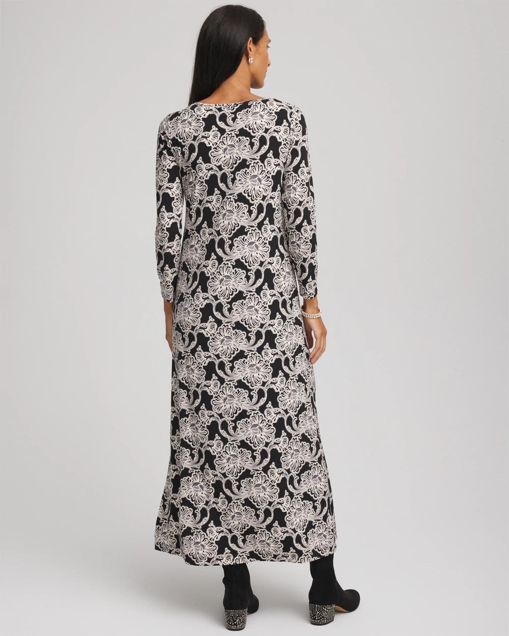 Chico's - Printed Jersey Knit Maxi Dress