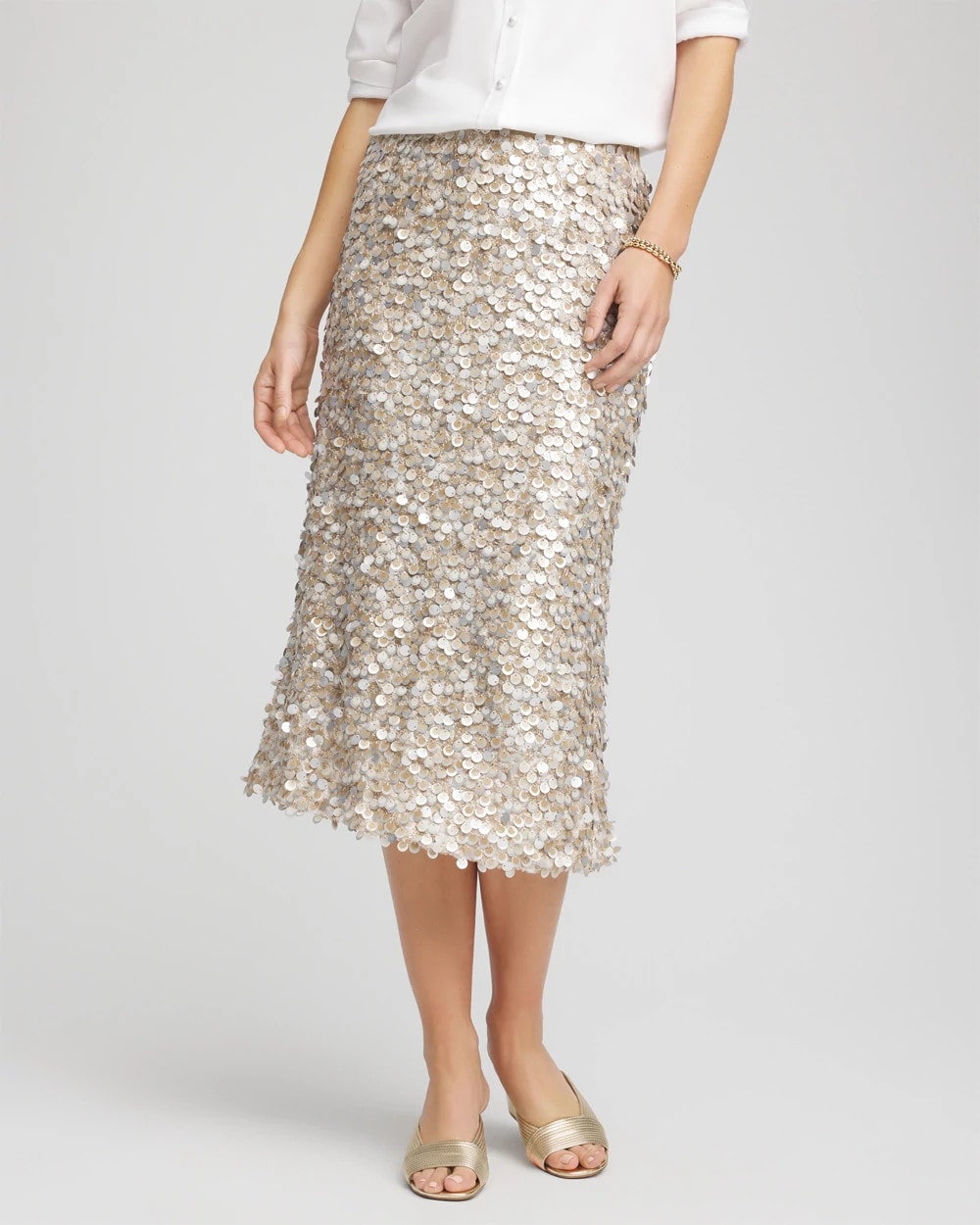 Chico's - Sequins Party Pencil Skirt