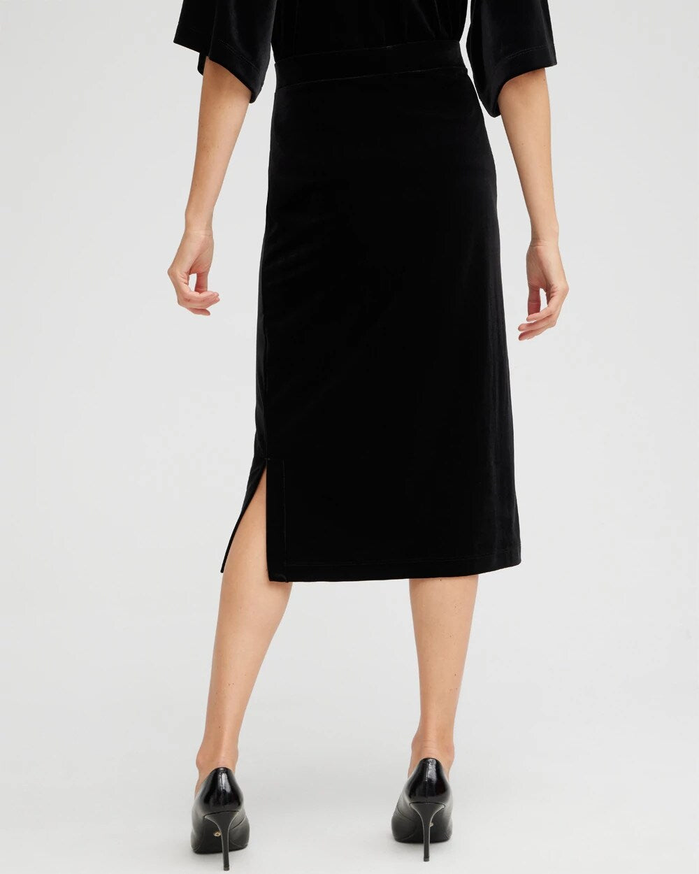 Chico's - Travelers™ Velvet Midi Skirt
