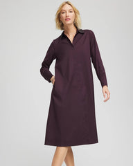 Chico's - Sequin Collar Midi Shirtdress