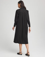 Chico's - Sequin Collar Midi Shirtdress