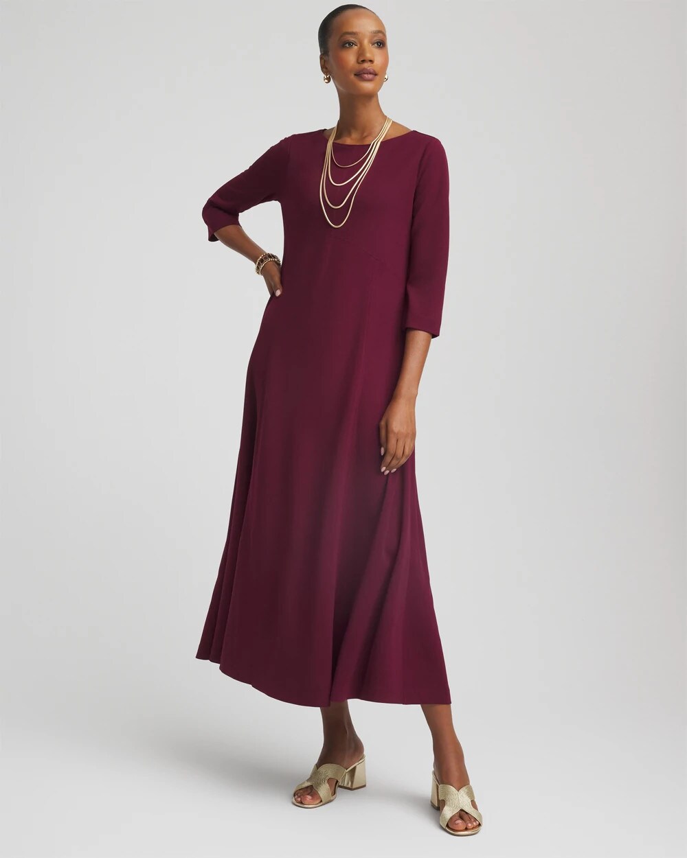 Chico's - Seamed Crepe Maxi Dress