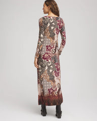 Chico's - Patchwork Boatneck Column Maxi Dress