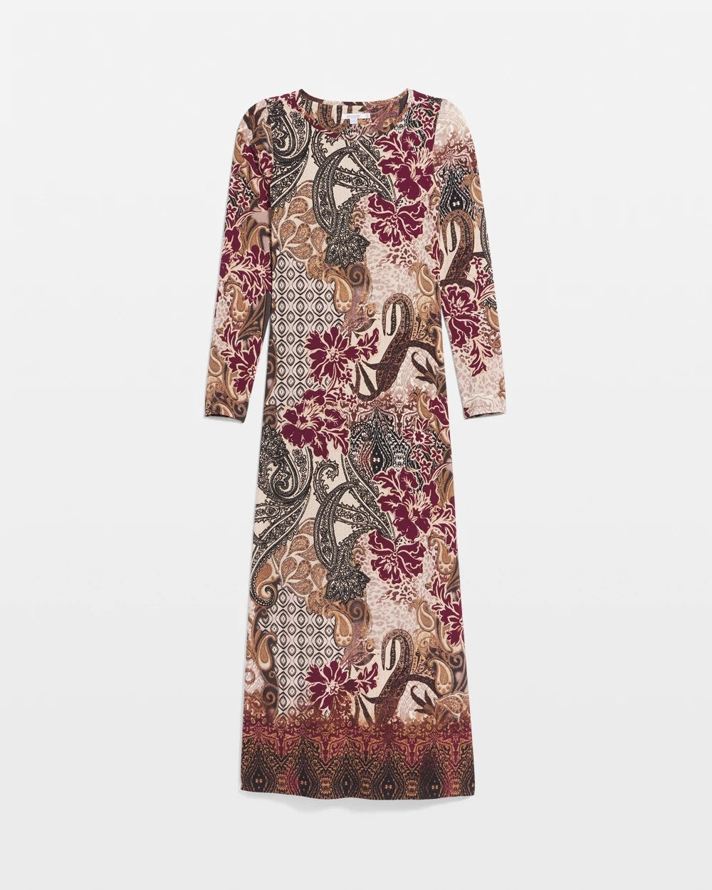 Chico's - Patchwork Boatneck Column Maxi Dress