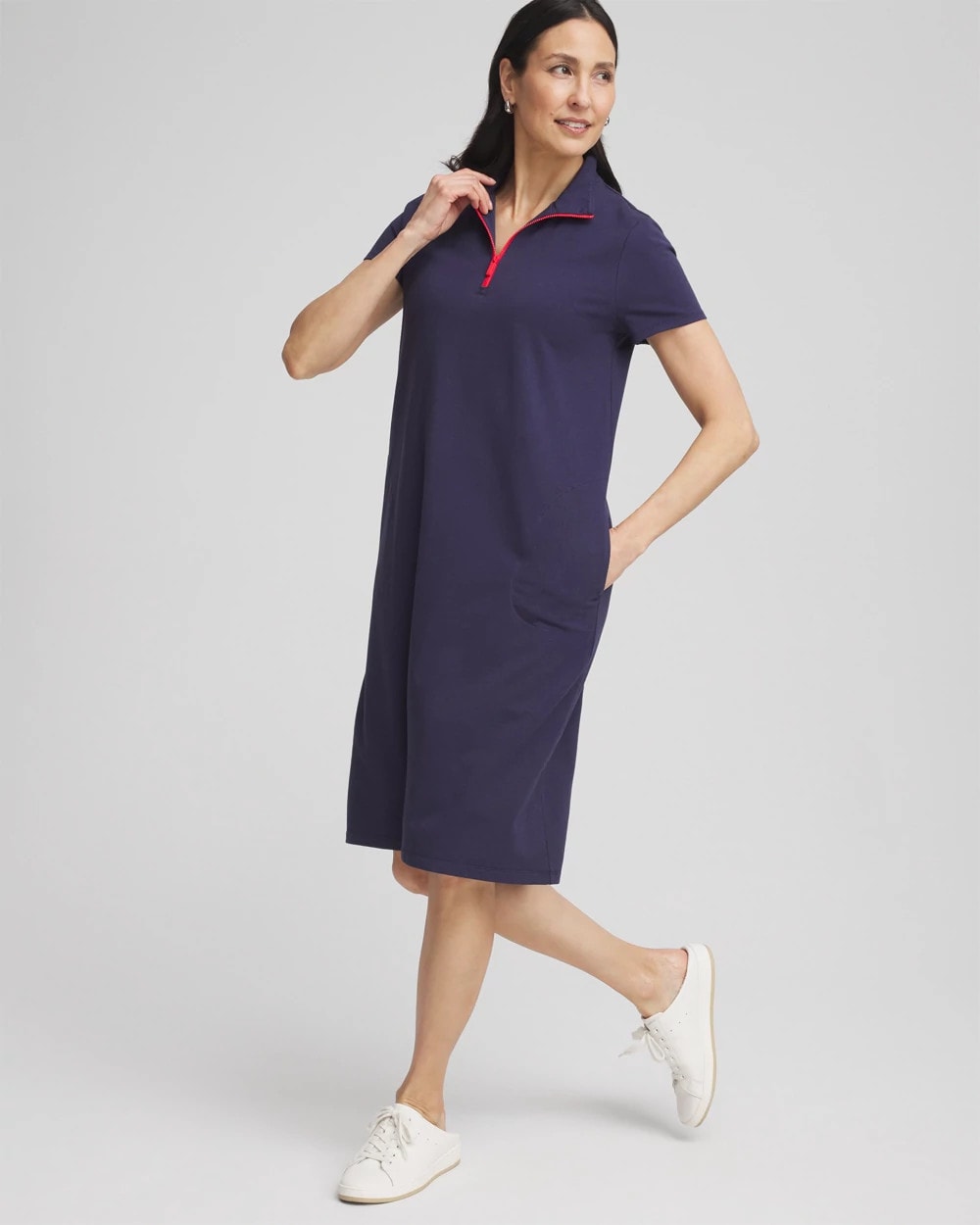 Chico's - Zenergy® UPF Knit Half-Zip Dress