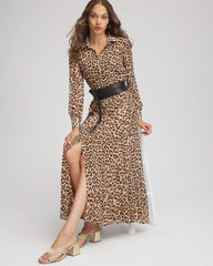 Chico's - Cheetah-Print Godet Dress