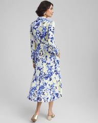 Chico's - Floral Midi Shirtdress