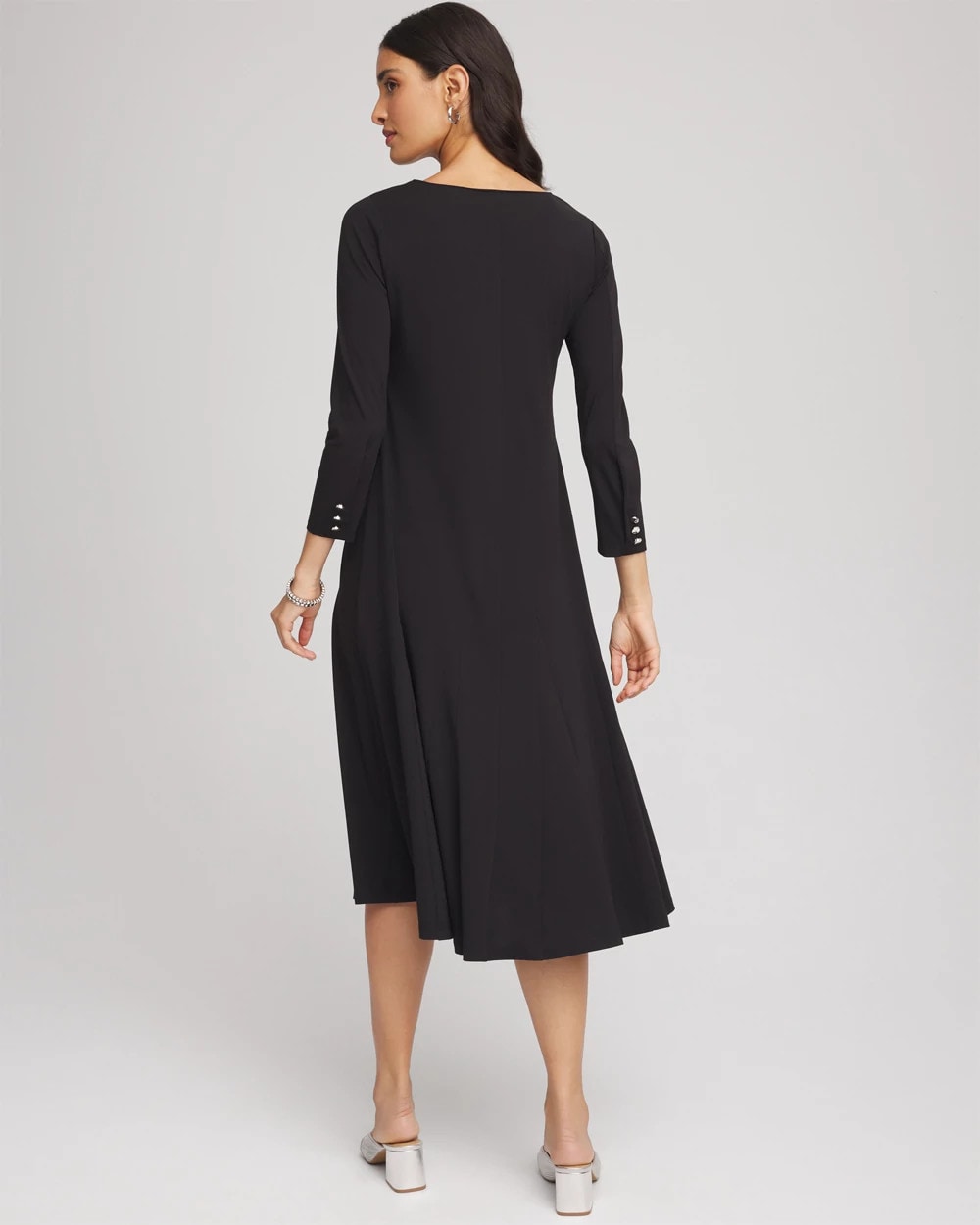 Chico's - Ponte A-line Midi Dress