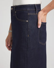 Chico's - High-Rise Straight Stretch-Denim Skirt
