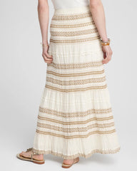Chico's - Crochet Gauze Trim Skirt