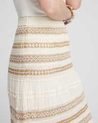 Chico's - Crochet Gauze Trim Skirt