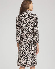 Chico's - Travelers™ Animal-Print Mockneck Midi Dress