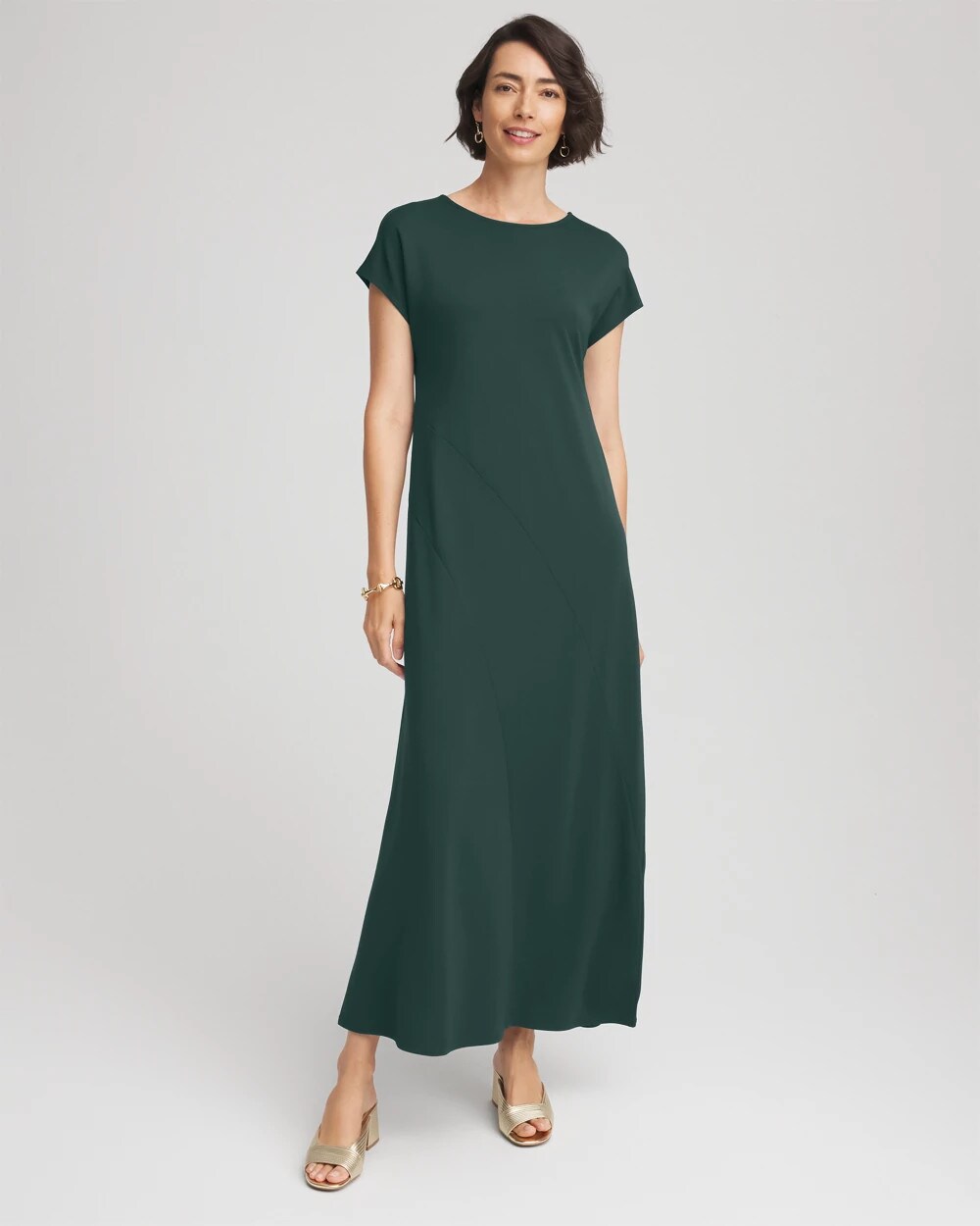 Chico's - Dolman-Sleeve Ponte  Maxi Dress