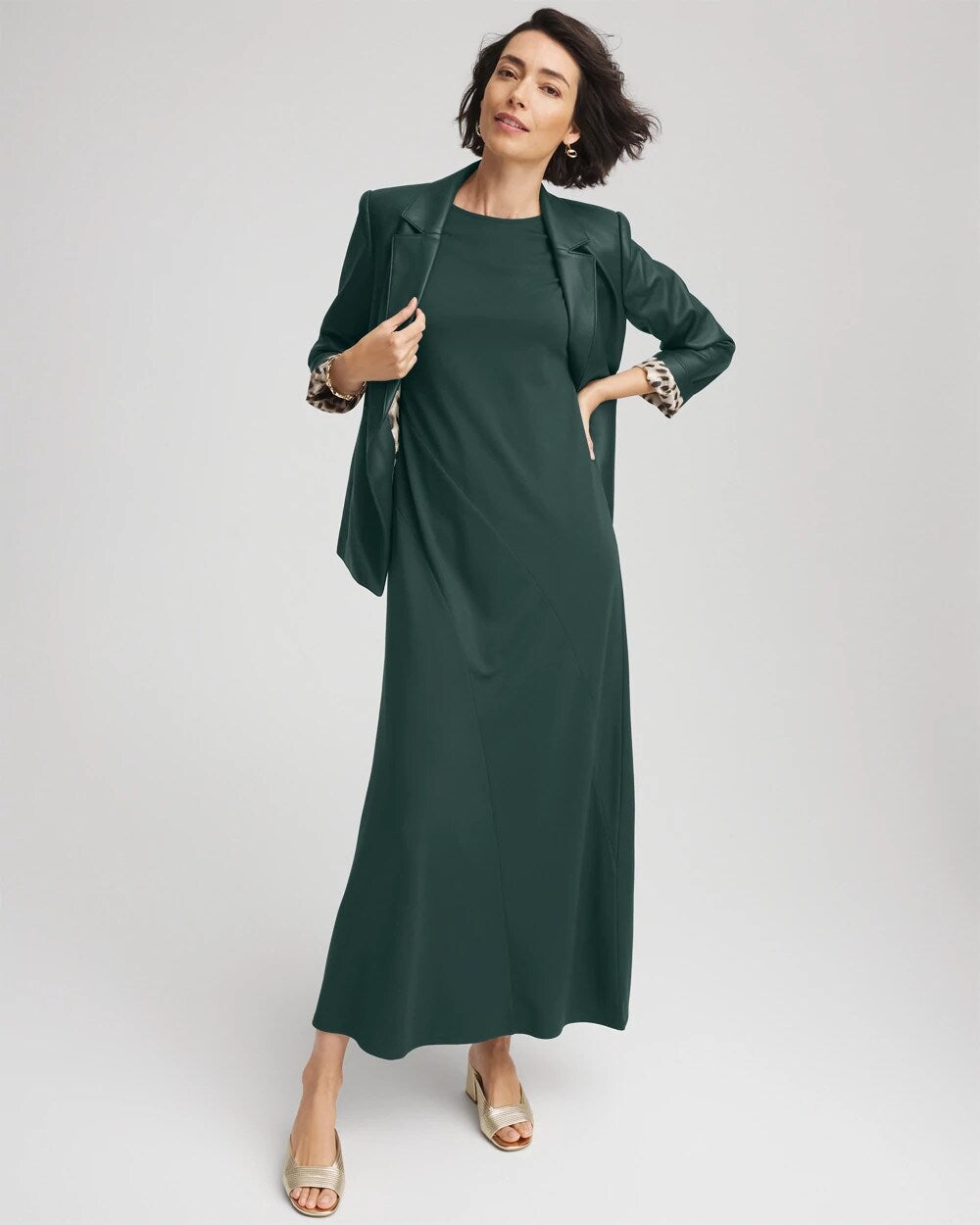 Chico's - Dolman-Sleeve Ponte  Maxi Dress
