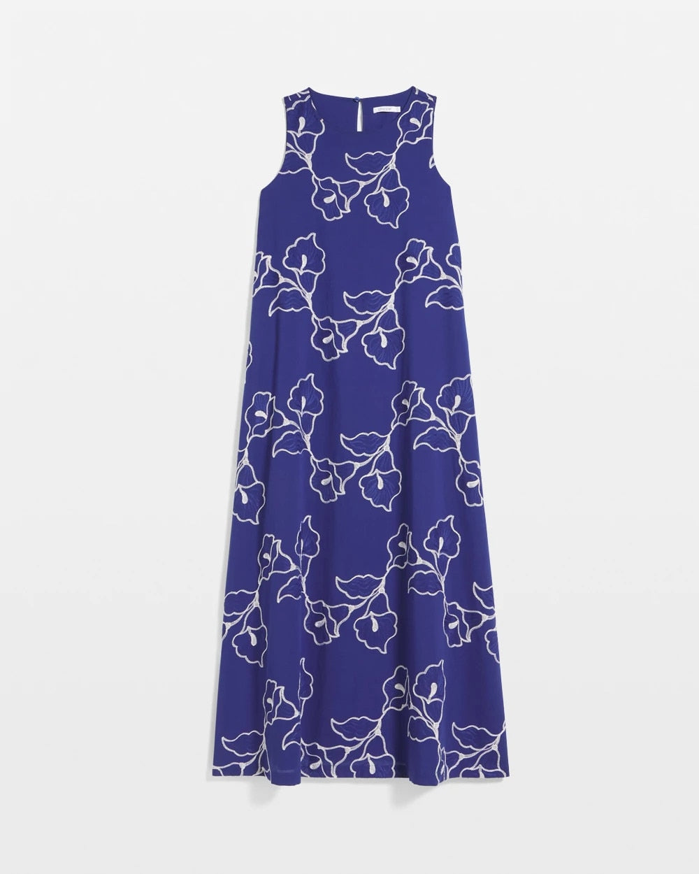 Chico's - Embroidered Sleeveless Maxi Dress