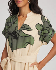 Chico's - Printed Cotton-Voile Popover Midi Dress