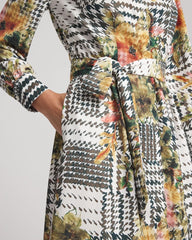 Chico's - Artisanal Floral Print  Maxi Shirtdress