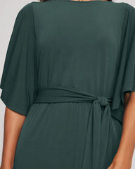 Chico's - Belted Flutter-Sleeve Maxi Dress
