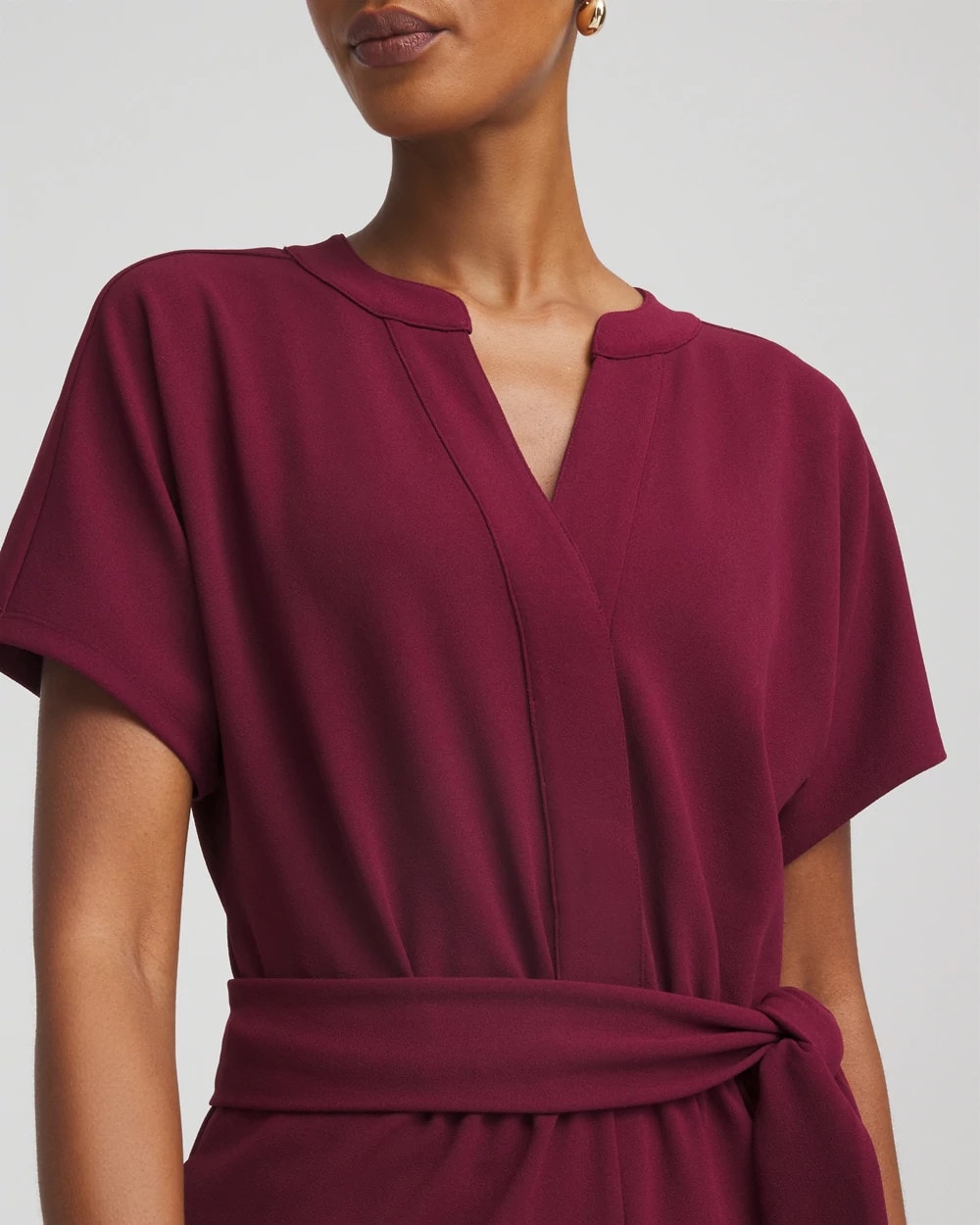 Chico's - Belted Dolman-Sleeve Jumpsuit