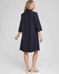 Chico's - Cotton-Blend Popover Dress