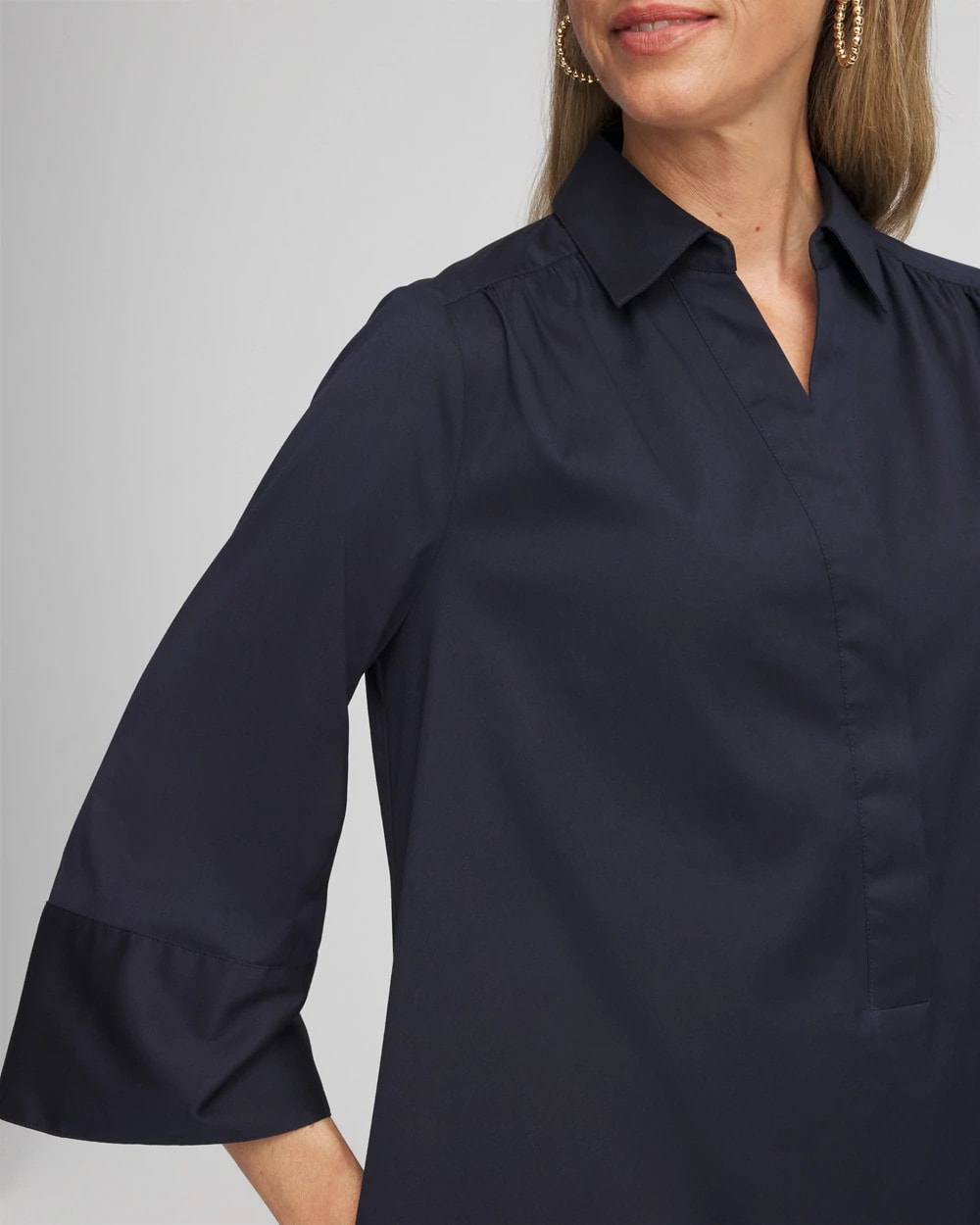 Chico's - Cotton-Blend Popover Dress