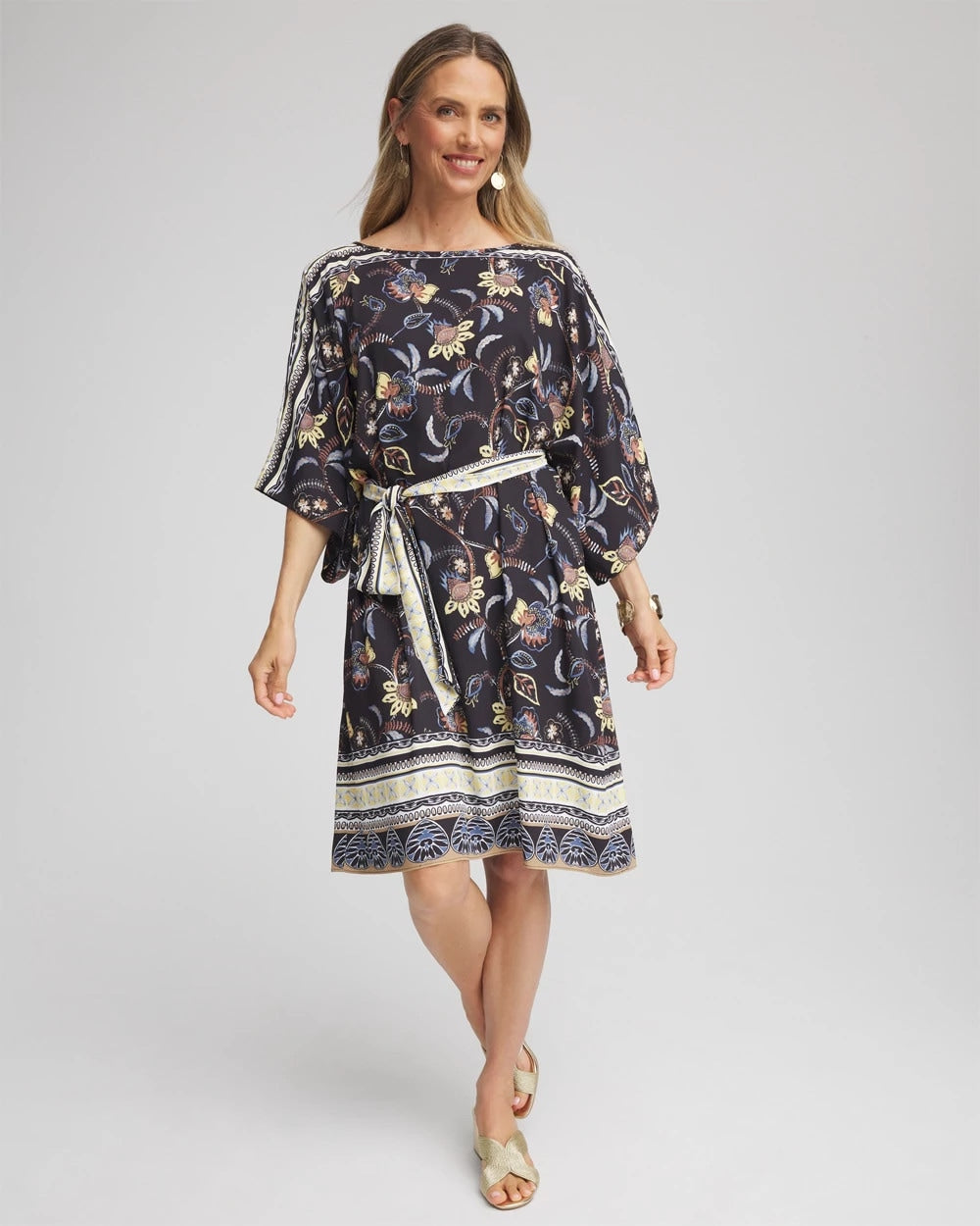 Chico's - Georgette Boatneck Kaftan Dress