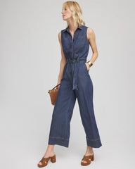 Chico's - Denim Wide-Leg Jumpsuit