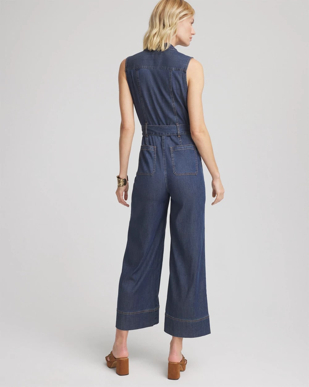 Chico's - Denim Wide-Leg Jumpsuit