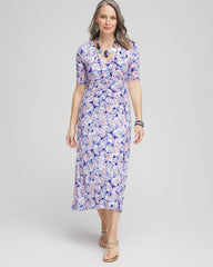 Chico's - Ruched Jersey Midi Dress